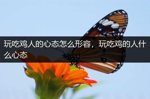 玩吃鸡人的心态怎么形容，玩吃鸡的人什么心态