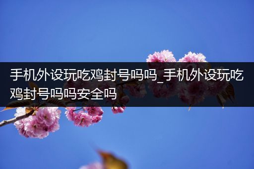 手机外设玩吃鸡封号吗吗_手机外设玩吃鸡封号吗吗安全吗