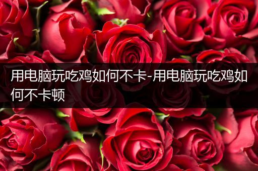 用电脑玩吃鸡如何不卡-用电脑玩吃鸡如何不卡顿