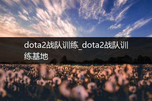 dota2战队训练_dota2战队训练基地
