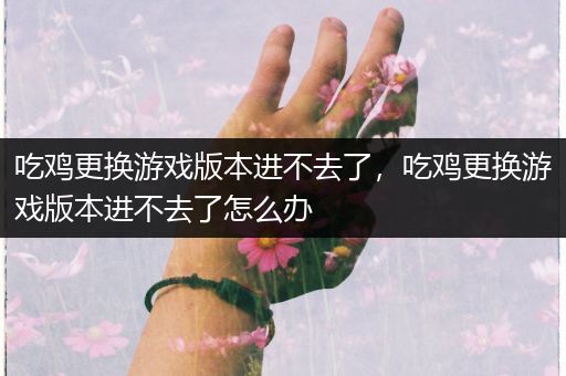 吃鸡更换游戏版本进不去了，吃鸡更换游戏版本进不去了怎么办
