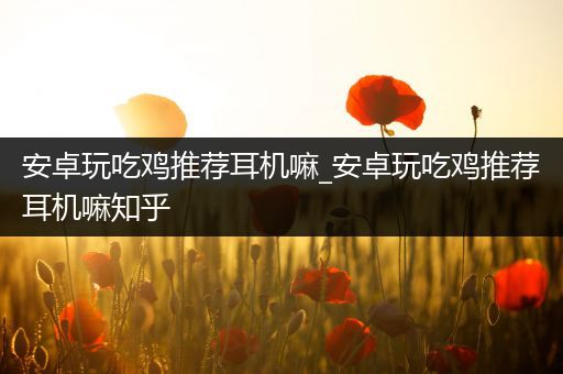 安卓玩吃鸡推荐耳机嘛_安卓玩吃鸡推荐耳机嘛知乎