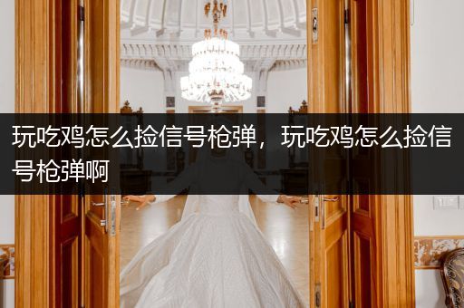 玩吃鸡怎么捡信号枪弹，玩吃鸡怎么捡信号枪弹啊