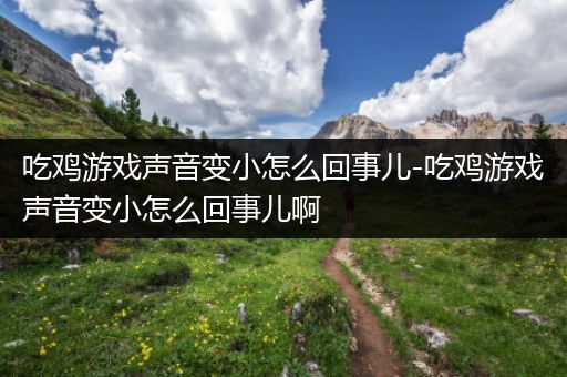 吃鸡游戏声音变小怎么回事儿-吃鸡游戏声音变小怎么回事儿啊