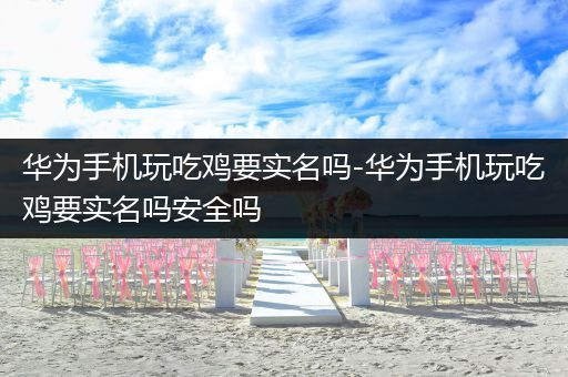华为手机玩吃鸡要实名吗-华为手机玩吃鸡要实名吗安全吗