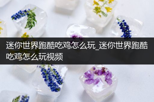 迷你世界跑酷吃鸡怎么玩_迷你世界跑酷吃鸡怎么玩视频