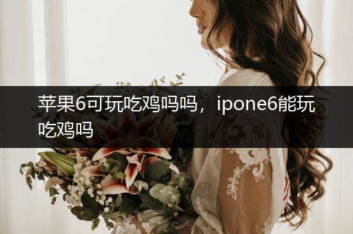 苹果6可玩吃鸡吗吗，ipone6能玩吃鸡吗