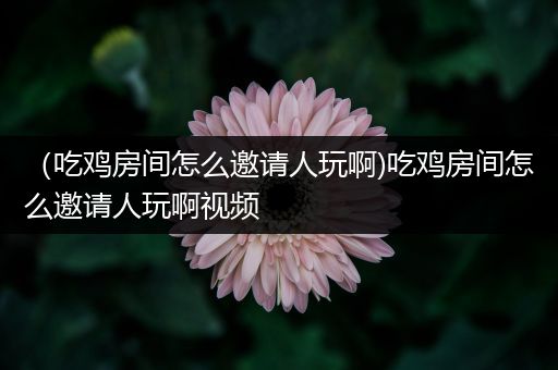 （吃鸡房间怎么邀请人玩啊)吃鸡房间怎么邀请人玩啊视频