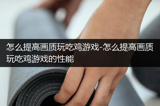 怎么提高画质玩吃鸡游戏-怎么提高画质玩吃鸡游戏的性能