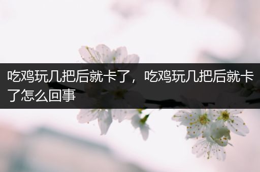 吃鸡玩几把后就卡了，吃鸡玩几把后就卡了怎么回事