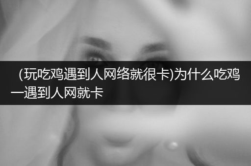（玩吃鸡遇到人网络就很卡)为什么吃鸡一遇到人网就卡