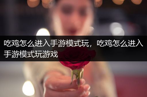 吃鸡怎么进入手游模式玩，吃鸡怎么进入手游模式玩游戏