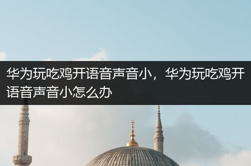 华为玩吃鸡开语音声音小，华为玩吃鸡开语音声音小怎么办