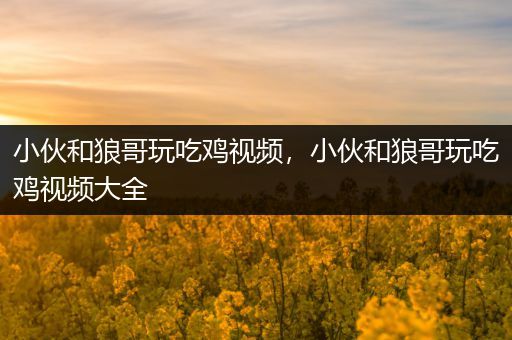 小伙和狼哥玩吃鸡视频，小伙和狼哥玩吃鸡视频大全