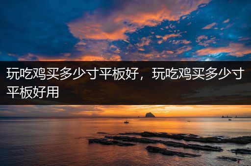 玩吃鸡买多少寸平板好，玩吃鸡买多少寸平板好用