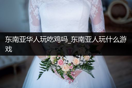 东南亚华人玩吃鸡吗_东南亚人玩什么游戏