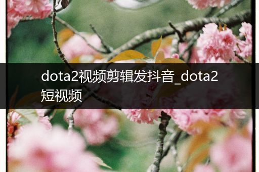 dota2视频剪辑发抖音_dota2短视频