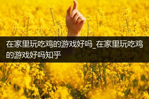 在家里玩吃鸡的游戏好吗_在家里玩吃鸡的游戏好吗知乎