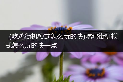 （吃鸡街机模式怎么玩的快)吃鸡街机模式怎么玩的快一点