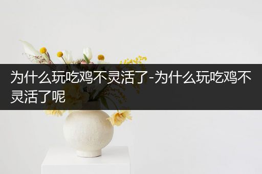 为什么玩吃鸡不灵活了-为什么玩吃鸡不灵活了呢