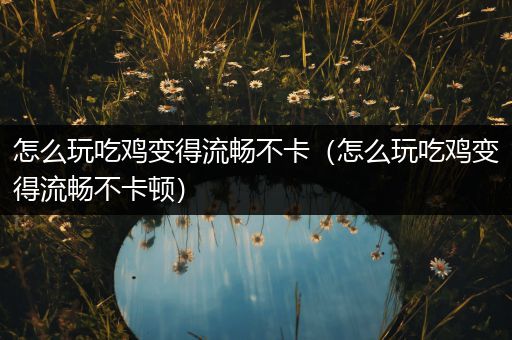 怎么玩吃鸡变得流畅不卡（怎么玩吃鸡变得流畅不卡顿）