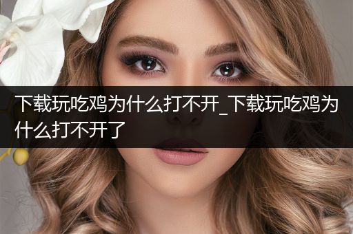 下载玩吃鸡为什么打不开_下载玩吃鸡为什么打不开了