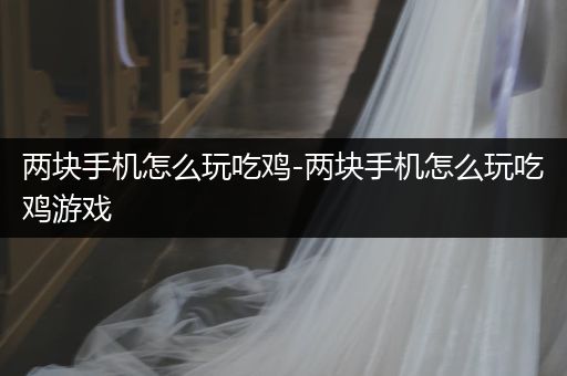 两块手机怎么玩吃鸡-两块手机怎么玩吃鸡游戏