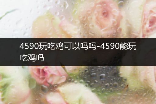 4590玩吃鸡可以吗吗-4590能玩吃鸡吗