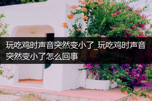 玩吃鸡时声音突然变小了_玩吃鸡时声音突然变小了怎么回事