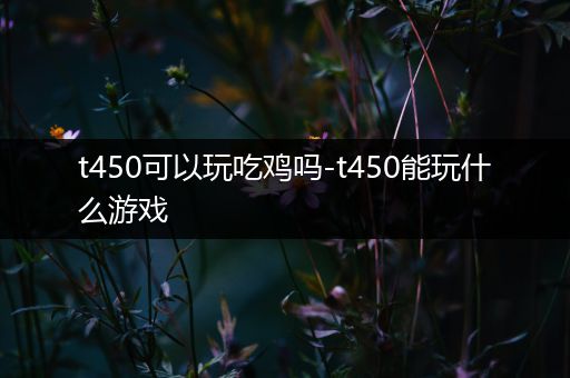t450可以玩吃鸡吗-t450能玩什么游戏