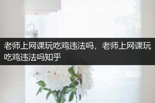 老师上网课玩吃鸡违法吗，老师上网课玩吃鸡违法吗知乎