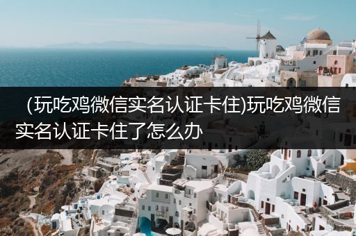 （玩吃鸡微信实名认证卡住)玩吃鸡微信实名认证卡住了怎么办