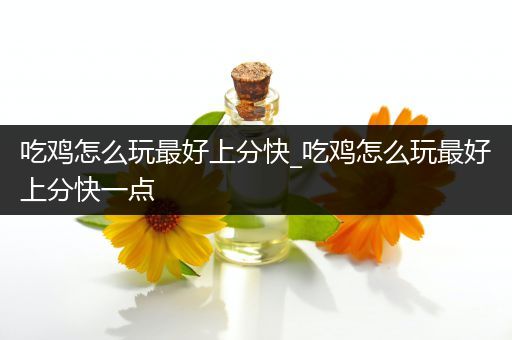 吃鸡怎么玩最好上分快_吃鸡怎么玩最好上分快一点