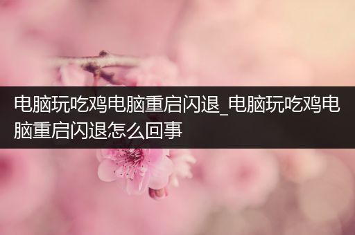 电脑玩吃鸡电脑重启闪退_电脑玩吃鸡电脑重启闪退怎么回事