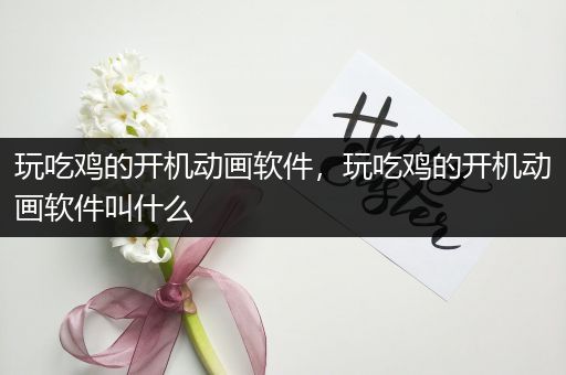 玩吃鸡的开机动画软件，玩吃鸡的开机动画软件叫什么
