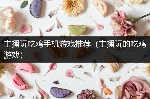主播玩吃鸡手机游戏推荐（主播玩的吃鸡游戏）
