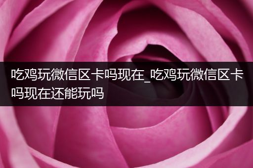 吃鸡玩微信区卡吗现在_吃鸡玩微信区卡吗现在还能玩吗