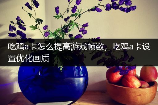 吃鸡a卡怎么提高游戏帧数，吃鸡a卡设置优化画质