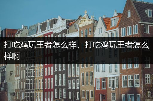 打吃鸡玩王者怎么样，打吃鸡玩王者怎么样啊