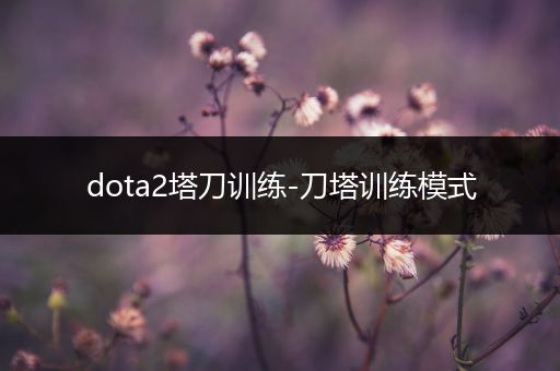 dota2塔刀训练-刀塔训练模式