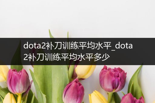 dota2补刀训练平均水平_dota2补刀训练平均水平多少