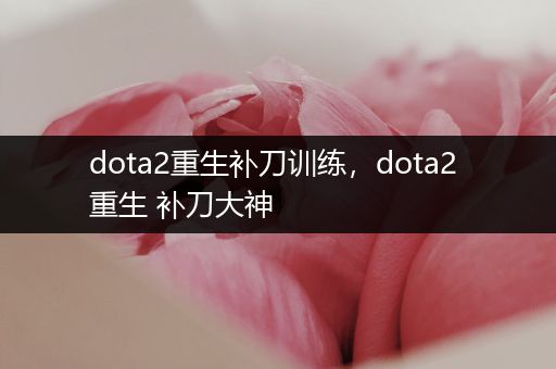 dota2重生补刀训练，dota2 重生 补刀大神