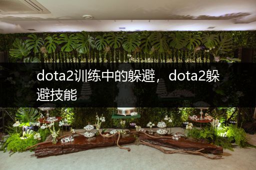 dota2训练中的躲避，dota2躲避技能