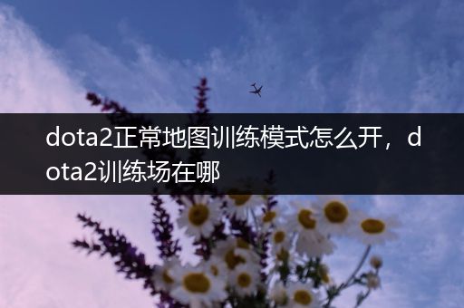 dota2正常地图训练模式怎么开，dota2训练场在哪
