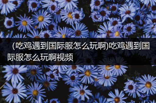 （吃鸡遇到国际服怎么玩啊)吃鸡遇到国际服怎么玩啊视频